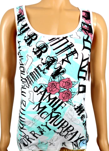 Women's Jamie McMURRAY NASCAR Tank Top L New NWT Chip Ganassi Racing Cover