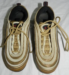 Nike Size 5Y Gold colored Air max sneakers - AQ2657-700 - Picture 1 of 9