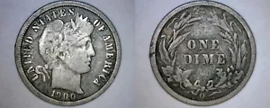 1900-O Barber Dime Silver - Picture 1 of 1