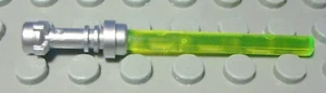 LEGO Figurine Accessoire Star Wars Sabre Laser Argent Jaune Clair Transparent - Imagen 1 de 1