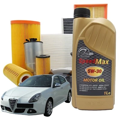 FIAT Kit Tagliando Alfa Giulietta 1.6 Jtdm 16v 105cv 77kw Dal 2010 5lt Speed Max 5w30