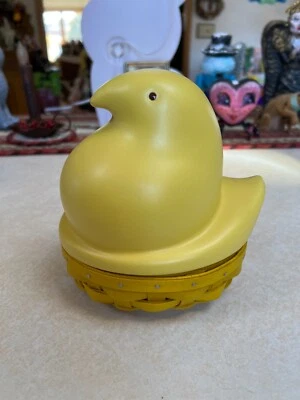 2012 Longaberger желтый Peep Peeps корзина с протектор - новый с Ярлыками - без коробки! - Изображение 1 из 4