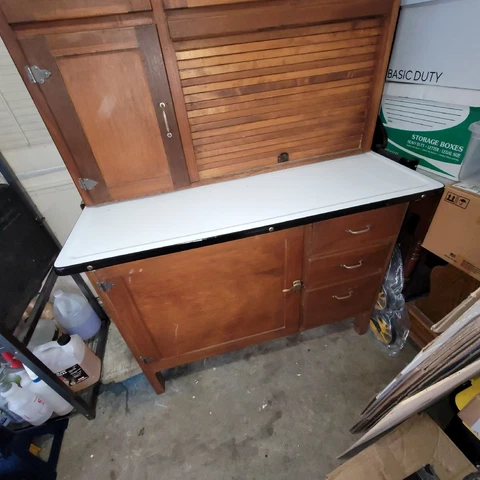 Antique Hoosier Kitchen Cabinet Cover