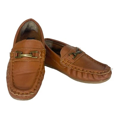 Josmo Boys Casual Driving Slip-On Brown Shoes. Size 8 M - Image 1 of 4