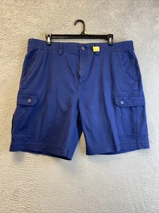 St. Johns Bay Mens Sz 42 Cargo Shorts Blue Pockets /93-36 - Picture 1 of 13