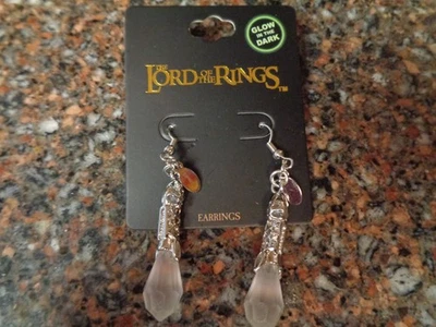 El Señor de los Anillos Galadriel Brilla en la Oscuridad Pendientes Gota Cristal Nuevos Foto 1 de 4