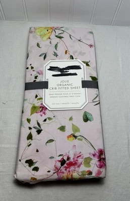 Pottery Barn Kids Monique Lhuillier Jolie Organic Crib Fitted Sheet - Image 1 of 4