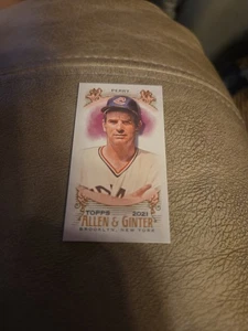 Mini béisbol 2021 Topps Allen and Ginter Cleveland Indians #328 Gaylord Perry - Imagen 1 de 2