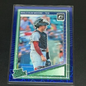 2025 Panini Donruss - Rated Prospects Malcolm Moore 124 Blue Velocity Free Ship - Bild 1 von 2