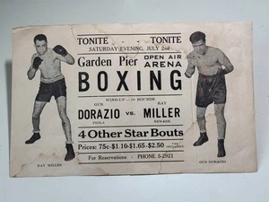 Vintage Boxing Archive – 8 pieces Telegrams, Contract, Flyer, Program, Clipping! - Bild 1 von 17