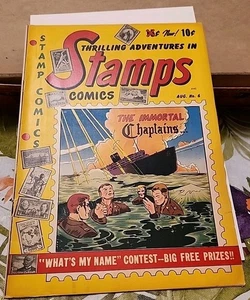 Spannende Abenteuer in Briefmarken Comics #6 Golden Age Unsterblicher Kaplan August 1952 - Bild 1 von 8