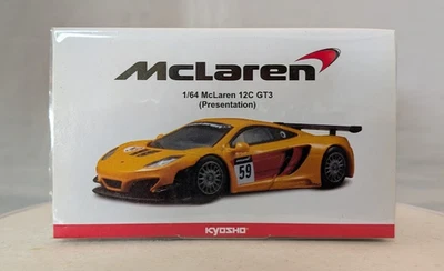 Coche modelo diecast amarillo KYOSHO 1/64 McLaren P1 de/Japón Foto 1 de 4