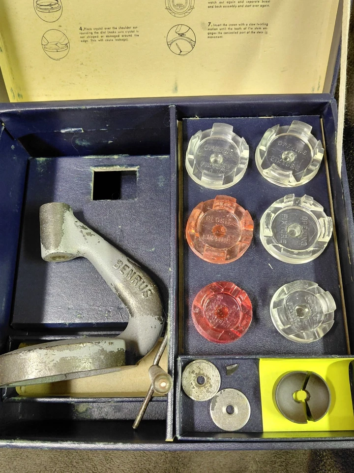 Reloj Benrus Impermeable Vintage Prensa Cristal Foto 1 de 4