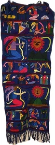 Latin Mexican South American Tapestry Folk Art Table Runner 48” X 17.5” - Picture 1 of 7