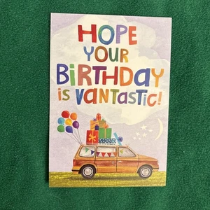 REDUCED-Leanin’ Tree Birthday Greeting Card “Hope Your Birthday Is Vantastic…” - Picture 1 of 3