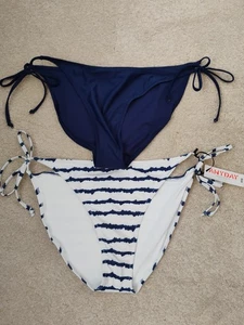 Ladies JL Anyday Bikini Bottoms Size 18 X2 , Colour Blue/ White - Picture 1 of 6