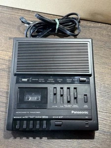 Panasonic RR-930 registratore trascrittore microcassette nero testato NO PEDALE - Foto 1 di 3