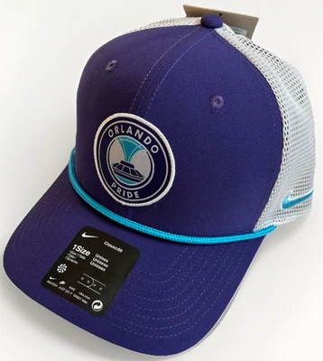 Nike Orlando Pride NWSL Classic99 Rope Trucker Dri-Fit Hat • OSFM Snapback - Image 1 of 4