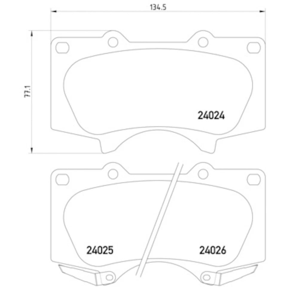 Conjunto de pastilhas de freio a disco Hella Pagid 355010491 para Toyota Tacoma 05-15 - Imagem 1 de 4