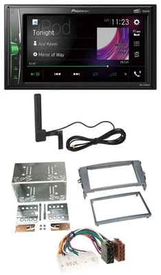 Pioneer MP3 DAB AUX 2DIN Bluetooth Autoradio für Toyota Auris 07-12 anthrazit-gr - Bild 1 von 4