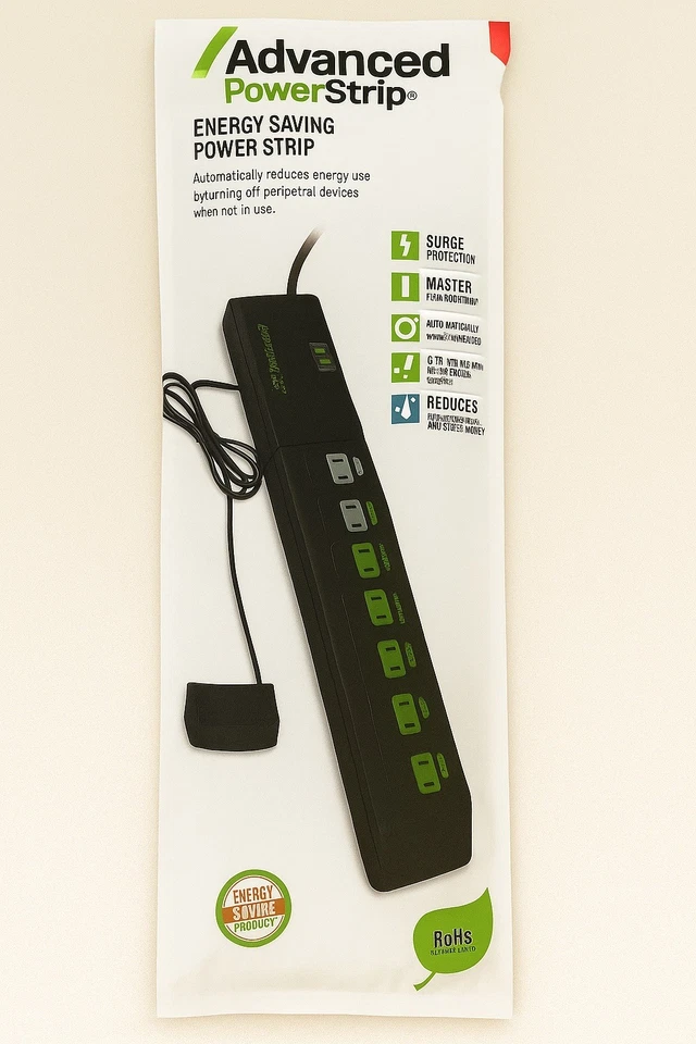 TrickleStar TS1810 7 Outlet AV Advanced Power Strip - Black - Image 1 of 1