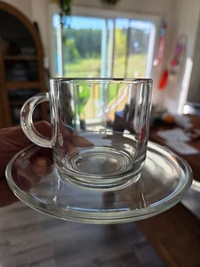 NEU Nespresso Vertuo Lungo Glas Espressotasse & Untertasse 6 flüssige Unzen 180 ml Kaffeetasse - Bild 1 von 3