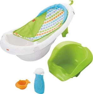 Fisher-Price Vasca da Bagno da Neonato a Bambino 4 in 1 Sling 'N Seat Vasca con Neonato Rimovibile - Foto 1 di 9