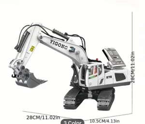 remote control excavator Rc Radio Control Tractor Kids Toy - Picture 1 of 3