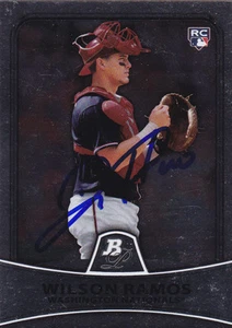 WILSON RAMOS WASHINGTON NATIONALS SIGNED CARD TWINS NEW YORK METS PHILLIES RAYS - Picture 1 of 1