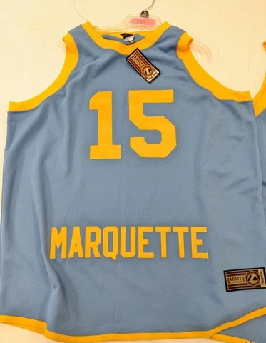 2X Marquette Golden Eagles NCAA Basketball Jersey Butch Lee's Old Number 15 NEW Cover