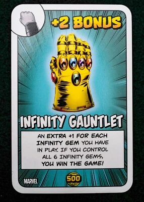 Nueva Tarjeta Promocional Munchkin Marvel - INFINITY GAUNTLET - SUPER RARA Foto 1 de 4