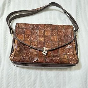 Borsa a tracolla Niki Milano Italy in pelle 3 tasche cinghie regolabili Vintage - Foto 1 di 10