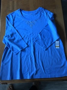 Studio Works Womens 3/4 Sleeve Shirt Size 3X 0050 - Picture 1 of 3