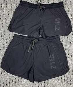 Zyia Active Womens Shorts Size 12 Black 2 Pairs Athletic Sports - Picture 1 of 10