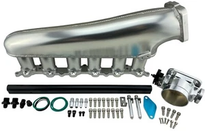 JDM Intake Manifold Fuel Rail 90mm Throttle Body for Supra Soarer Aristo 1JZGTE - Bild 1 von 2