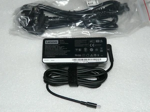 NEW GENUINE LENOVO THINKPAD L390 YOGA USB-C 65W CHARGER ADAPTER ADLX65YAC2D - Picture 1 of 5