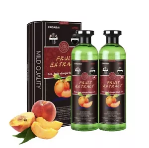 Fruit Vinegar Hair Colour Gel, Dark Brown Hair Colour Dye, 250 ml x 2 - Picture 1 of 6