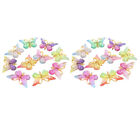  20 Pcs Plastic Butterfly Accessories Embellishments for Resin Nail Art