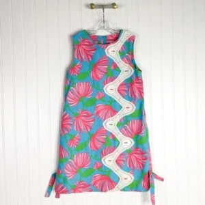 Lilly Pulitzer originals Shift Dress Multicolor Floral Back Zip Sleeveless 3/4 - Picture 1 of 4