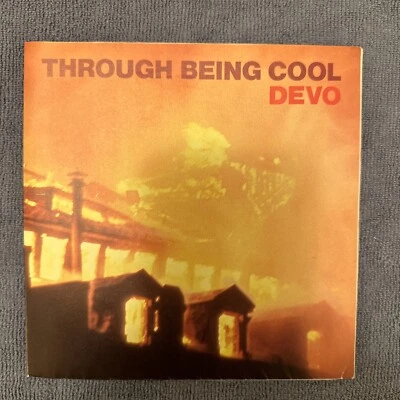 Devo - Through Being Cool - *RARE POSTER VER* - VS 450 - 7" Vinyl Record  - VG+ - Image 1 of 4