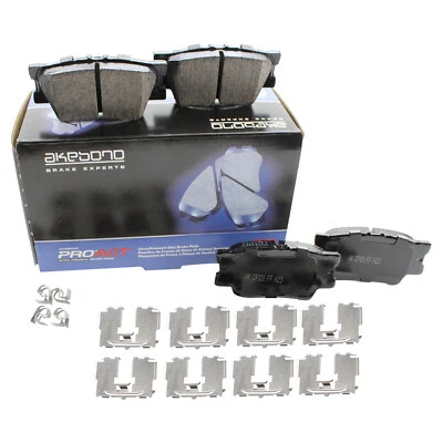 Juego de pastillas de freno traseras Akebono ACT1212A para Lexus ES350 Pontiac Vibe Toyota Avalon Foto 1 de 4