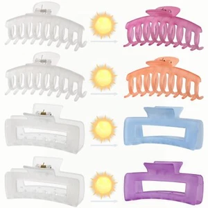 Hair Clip 4 Pack 4.7" Changing Color Hair Clips for Women & Girls Strong Hold... - Picture 1 of 7