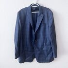 Brooks Brothers Mens Navy Blue 1818 Regent 100% Wool 1 Piece Blazer Size 46L