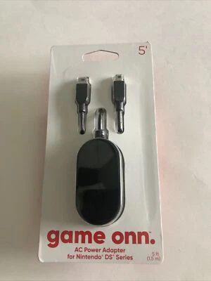 Nintendo 3DS / 2DS Power Adapter Game Onn NEW IN PACKAGE 5 Ft Cable wall charger - Image 1 of 2