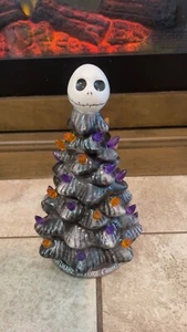 PESADILLA ANTES DE NAVIDAD Cerámica Iluminar Árbol Disney LED Jack - Imagen 1 de 10
