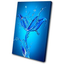 Abstract Water Splash SINGLE LONA pared arte Foto impresion