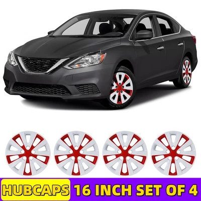 Juego de 4 tapacubos de 16" para Nissan Sentra 2013-19/2011-17 cubiertas de rueda Nissan Leaf Foto 1 de 4