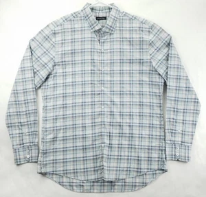 Zachary Prell Shirt Mens Large Blue Plaid Cotton Regular Fit Classic Button-Up - Picture 1 of 12