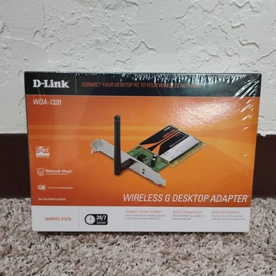 Adaptador inalámbrico de escritorio D-Link WDA-1320 802.11 g/b nuevo sellado envío rápido Foto 1 de 4