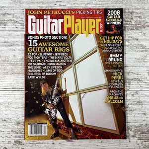 Guitar Player Magazine (Holiday 2008) ZZ Top Slipknot Iron Maiden Foo Fighters - Picture 1 of 5